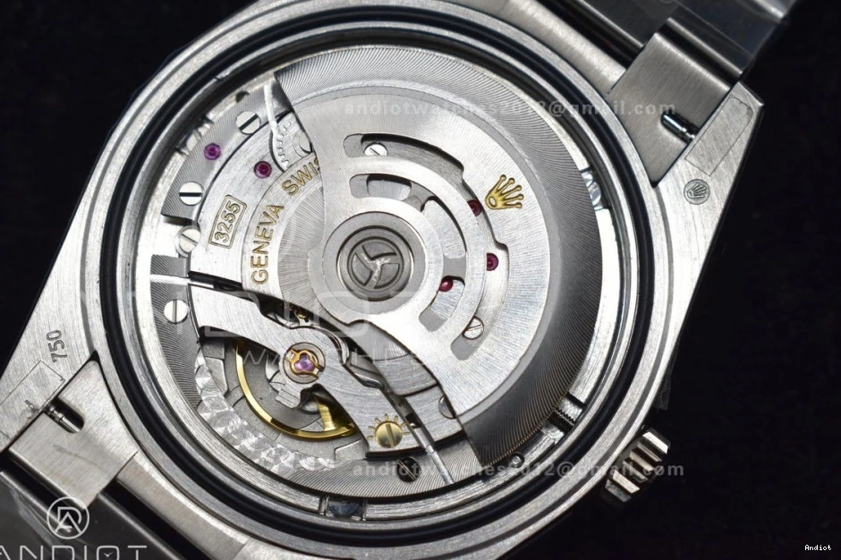 on Blue Dial V2 A3255 Arabic President Steel Markers Bracelet Iced GMF 904L DayDate SS 40 0511
